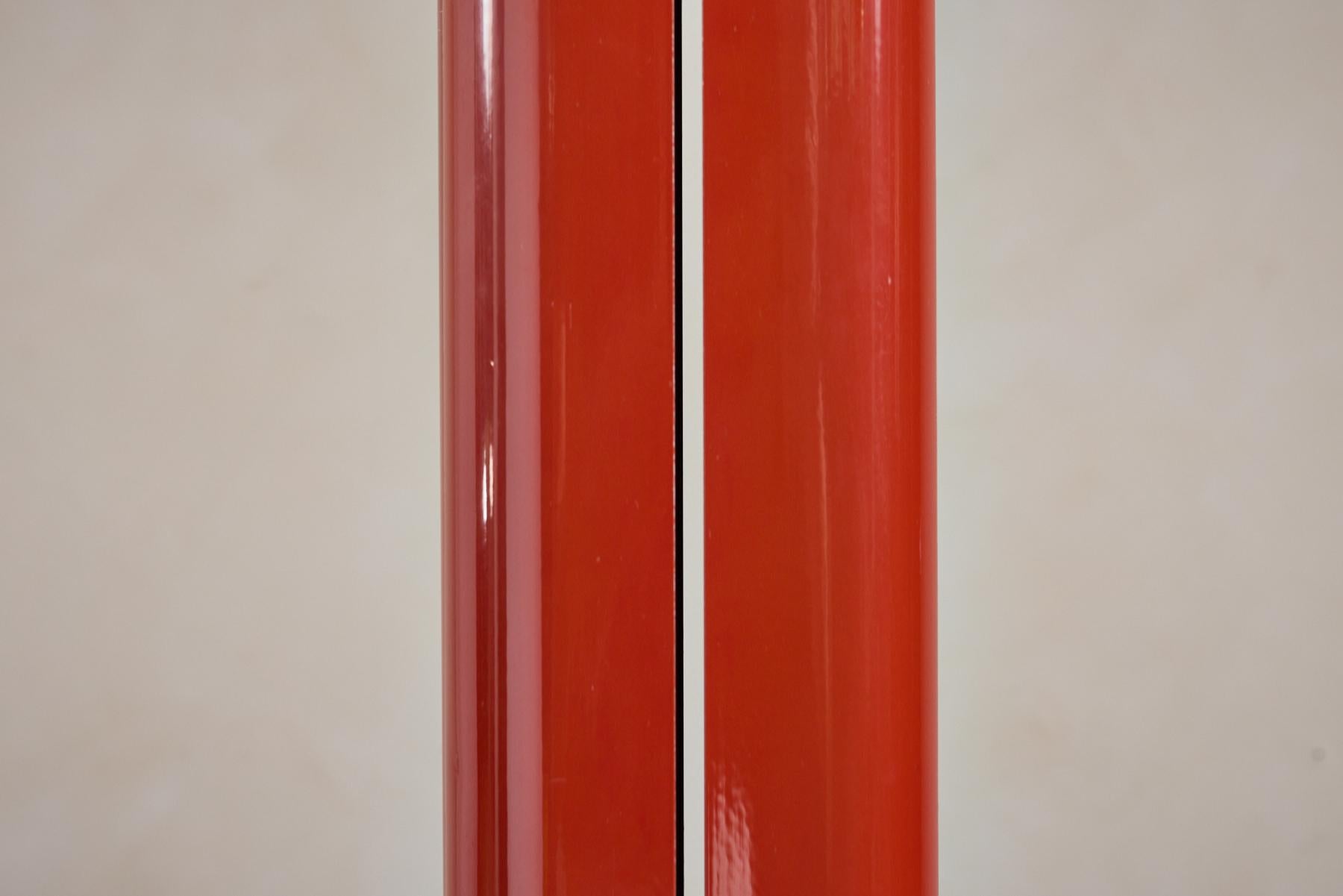 Late 17th Century Gianfranco Frattini Red Floor Lamp For Sale