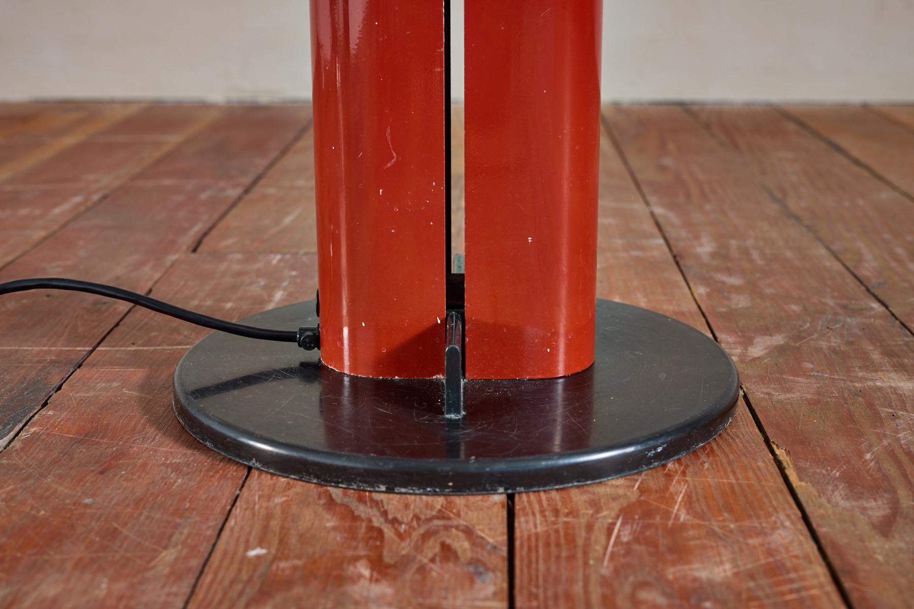 Gianfranco Frattini Red Floor Lamp For Sale 1