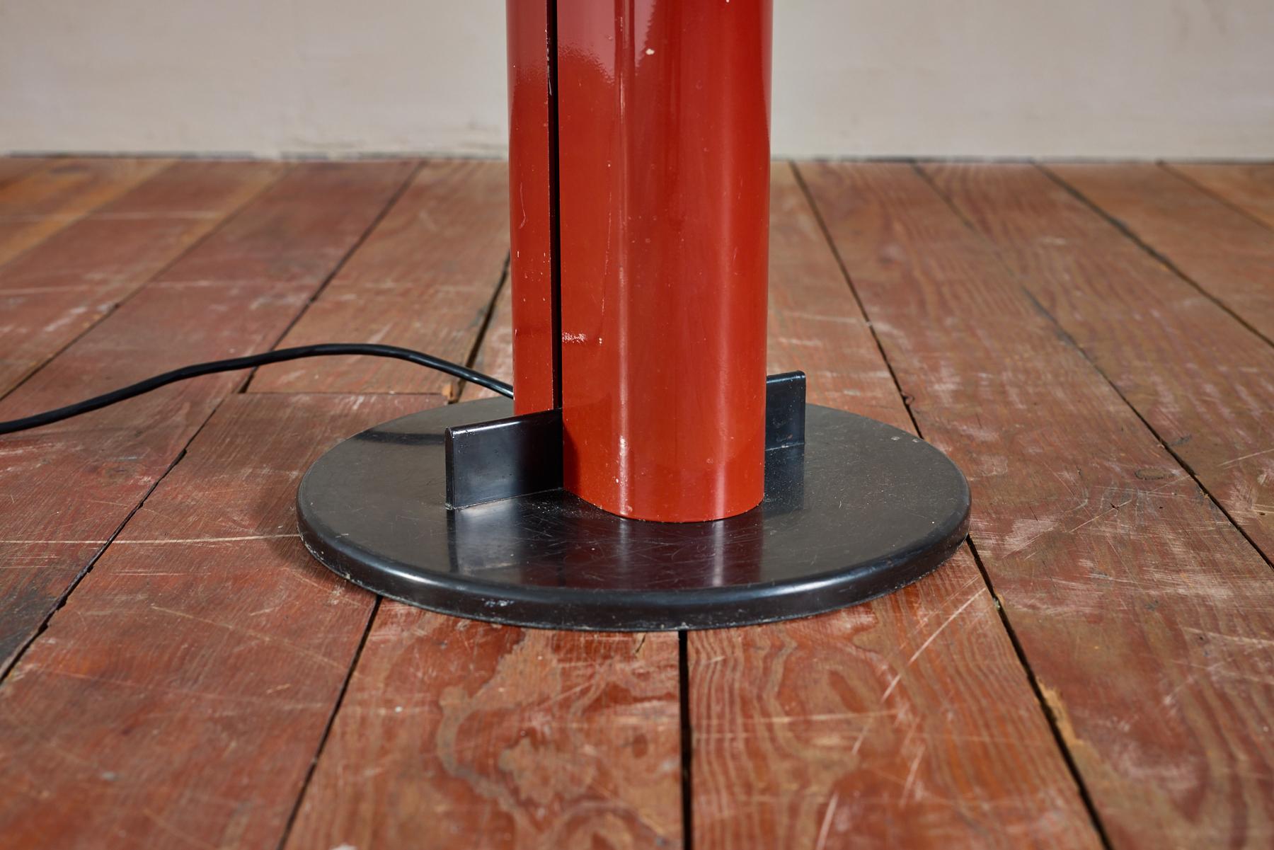 Gianfranco Frattini Red Floor Lamp For Sale 2