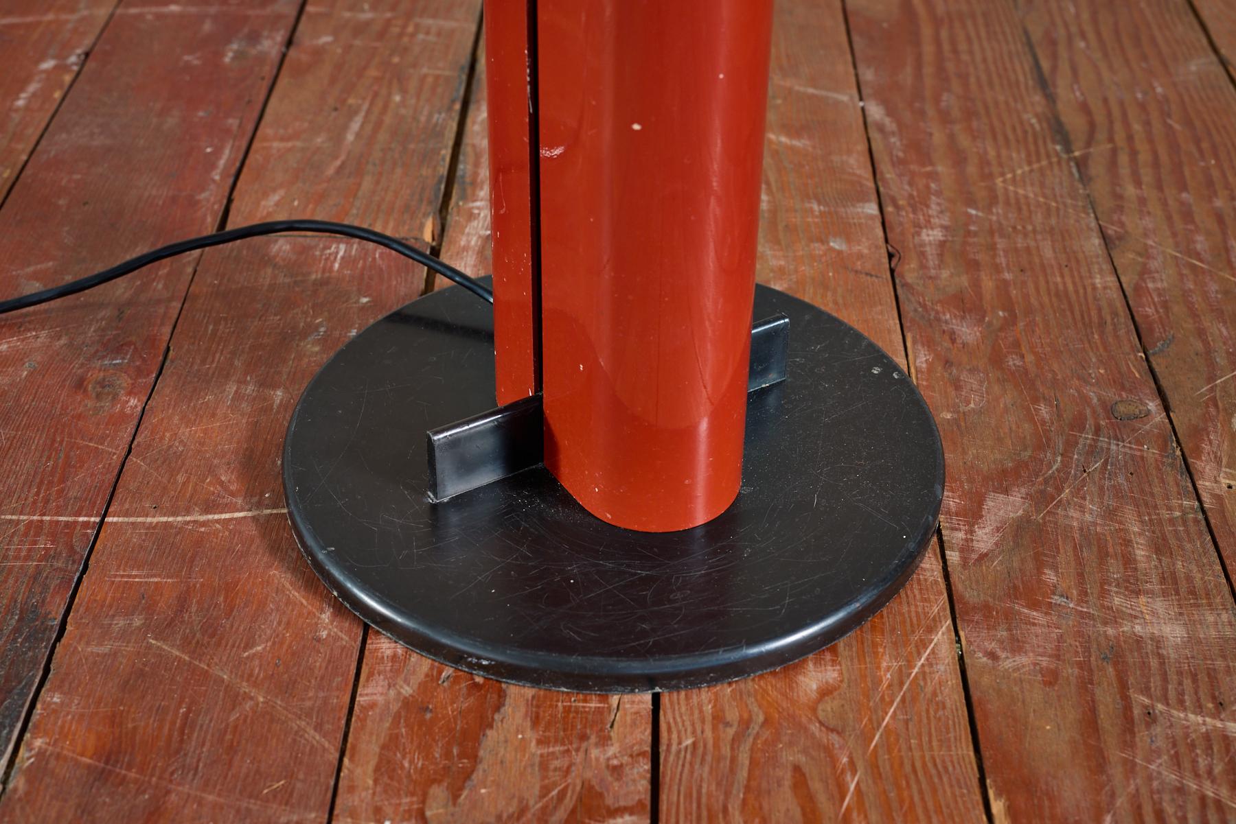 Gianfranco Frattini Red Floor Lamp For Sale 3