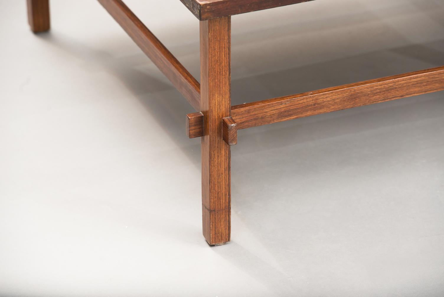 Gianfranco Frattini Rosewood 'Gio' Table for Cassina In Good Condition For Sale In Porto, PT