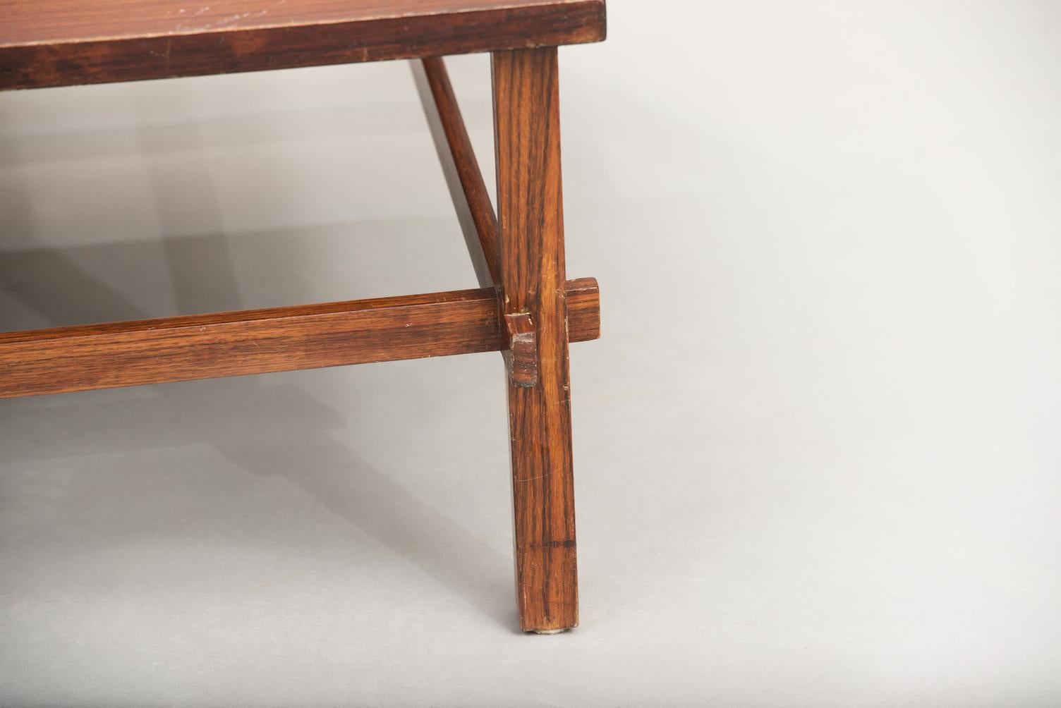Mid-20th Century Gianfranco Frattini Rosewood 'Gio' Table for Cassina For Sale