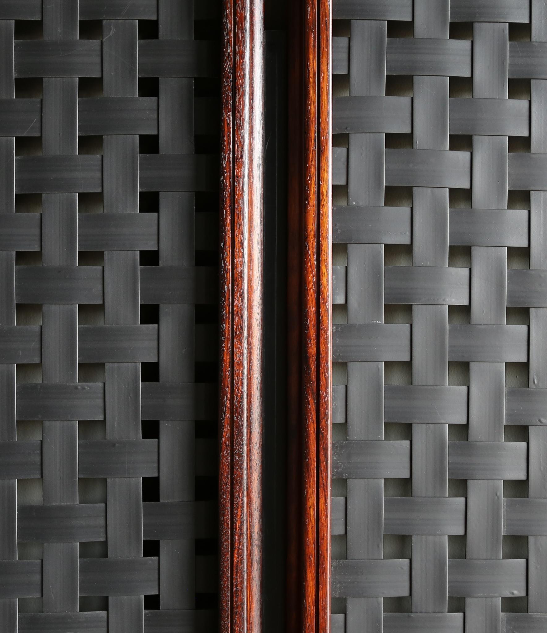 Gianfranco Frattini Rosewood & Rubber Floor Screen for Cassina,  circa 1960 1