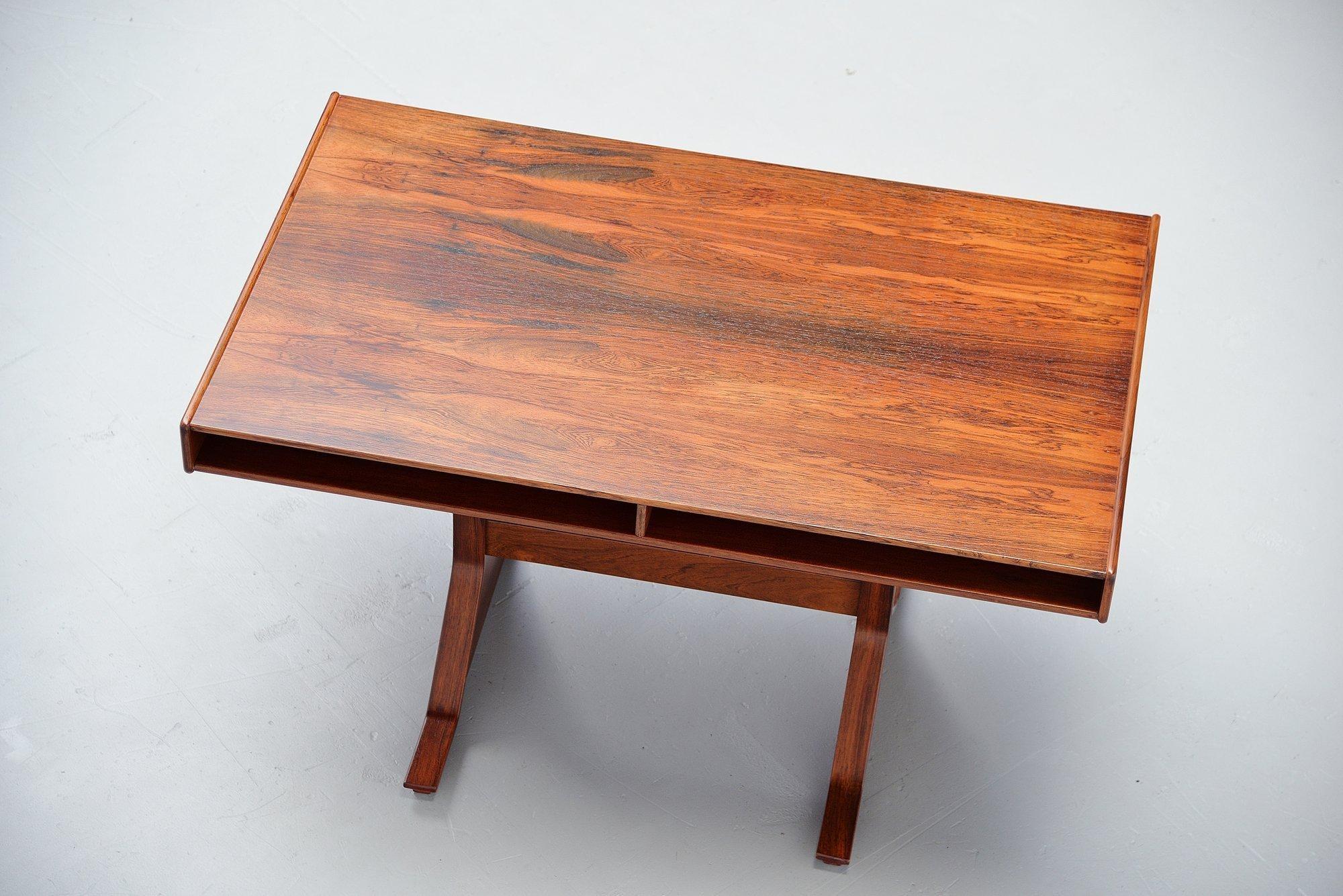 Italian Gianfranco Frattini Rosewood Writing Desk Bernini, 1957