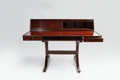 Gianfranco Frattini Rosewood Writing Desk Manufactured by Bernini, Italy, 1957