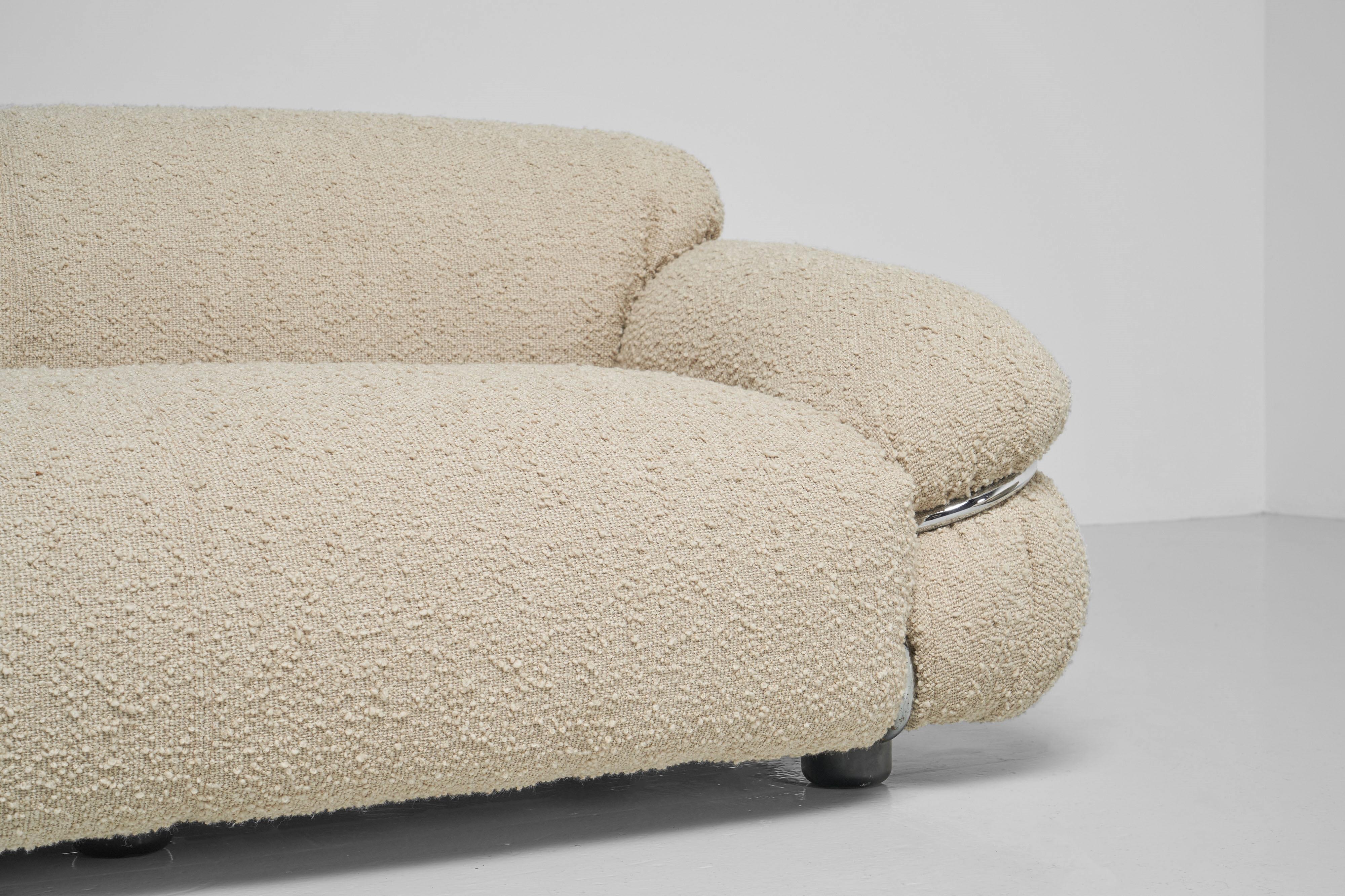 Mid-Century Modern Gianfranco Frattini Sesann sofas Cassina Italy 1969