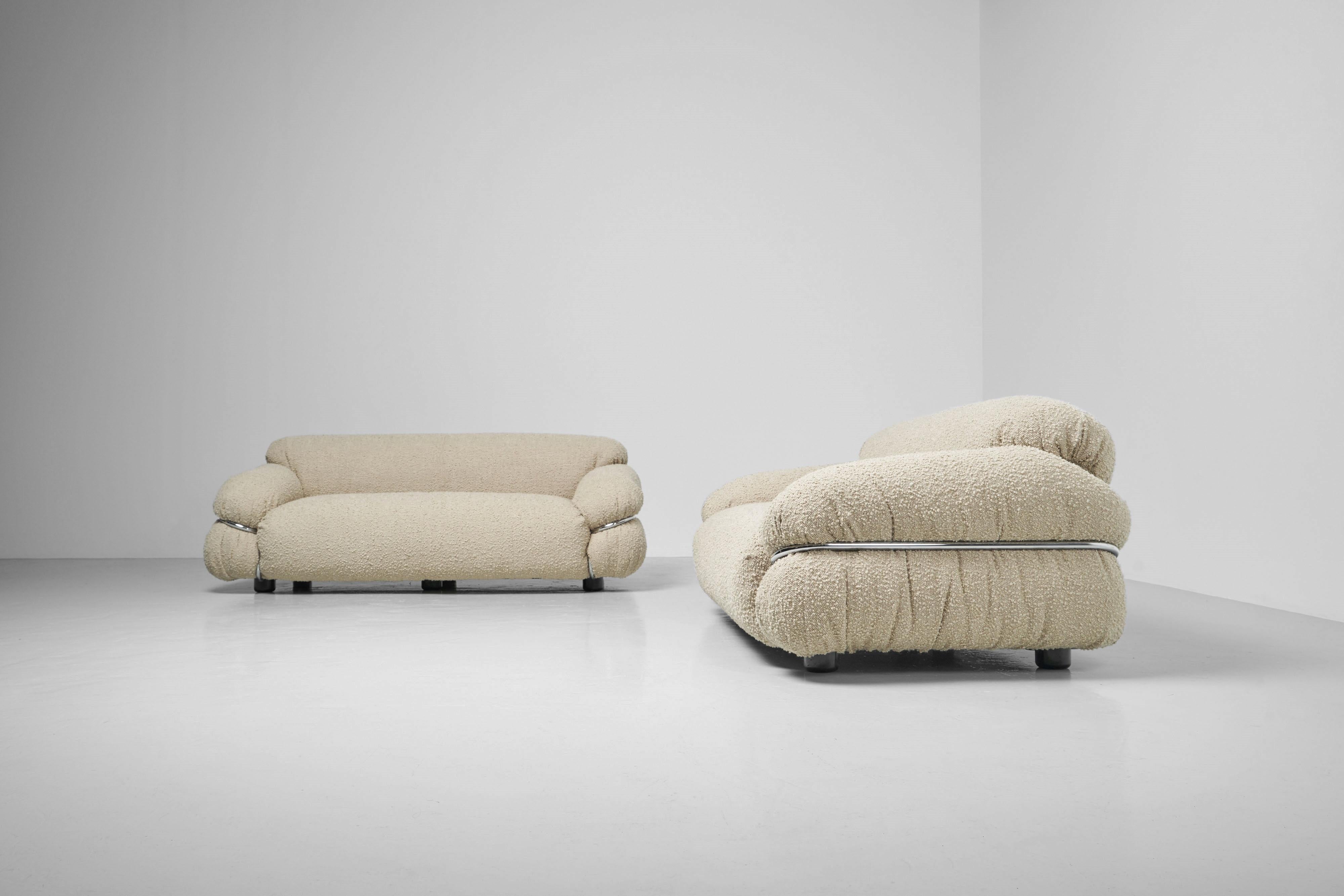 Italian Gianfranco Frattini Sesann sofas Cassina Italy 1969