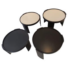 Ensemble de quatre tables basses empilables 780/783 de Gianfranco Frattini par Cassina, années 1960