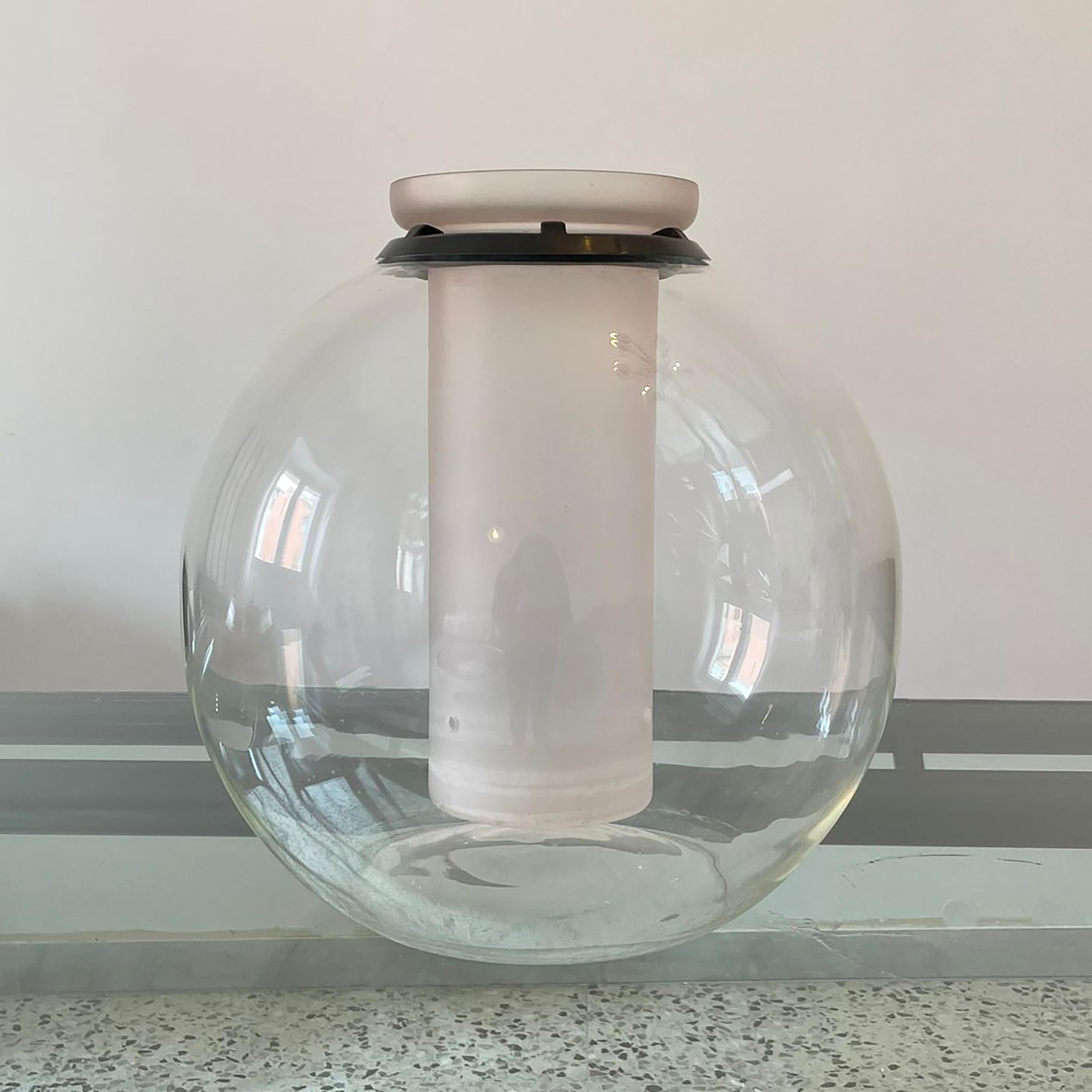 Gianfranco Frattini, „Sfera“,  Vase aus Kristallkristall, Progetti, 1980 (Moderne der Mitte des Jahrhunderts) im Angebot