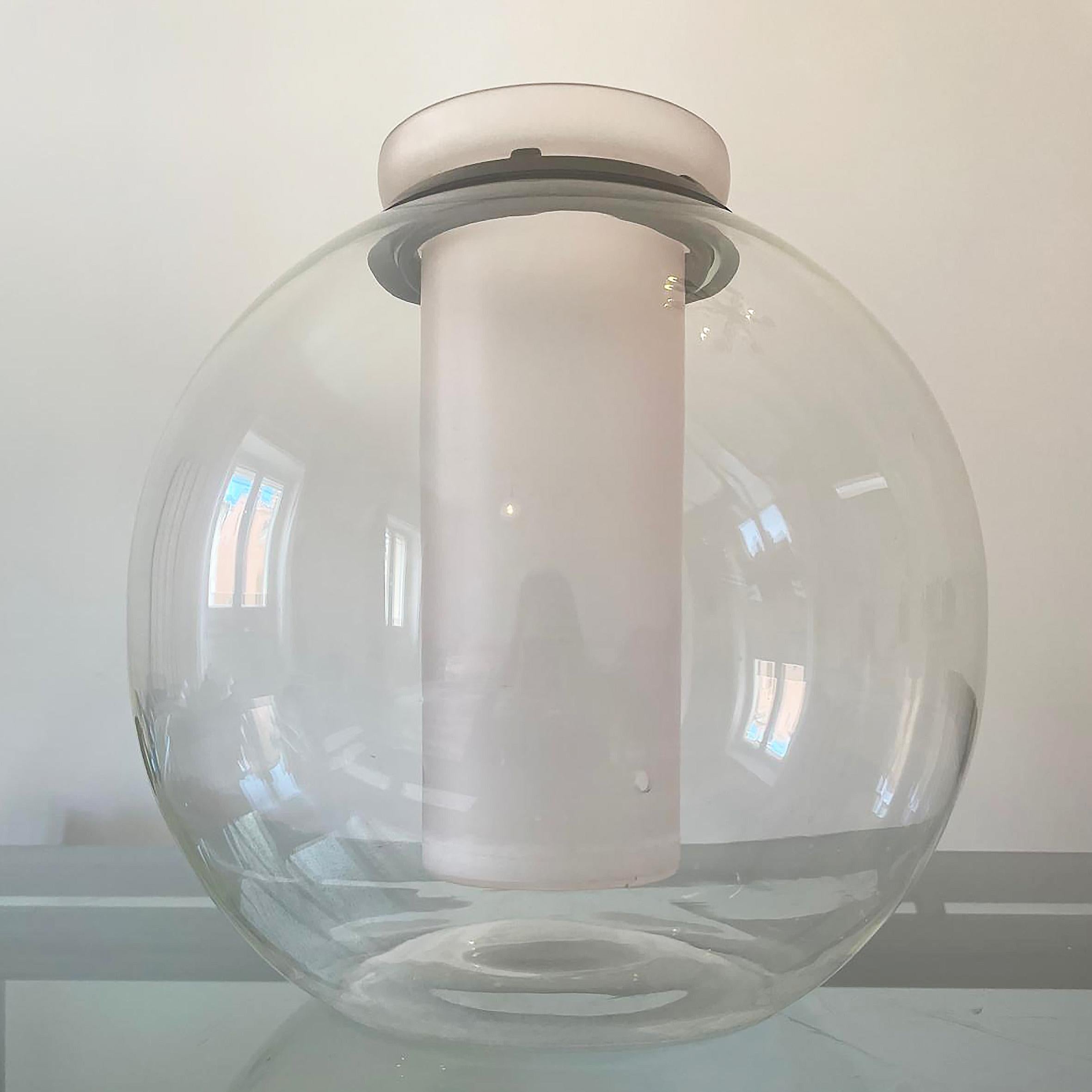 Gianfranco Frattini, „Sfera“,  Vase aus Kristallkristall, Progetti, 1980 im Zustand „Gut“ im Angebot in Paris, FR