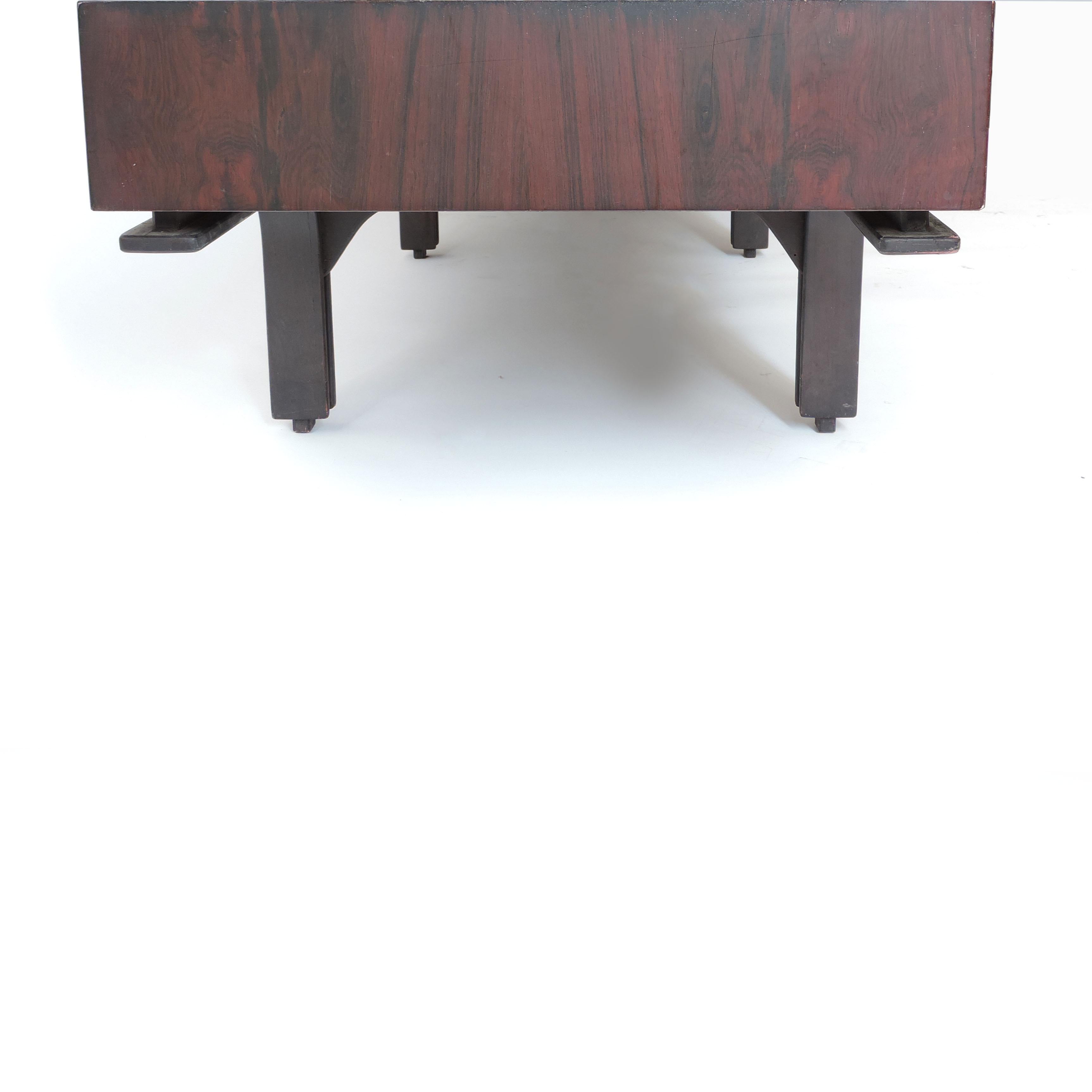 Gianfranco Frattini sideboard/Bench for Bernini, Italy, 1963.
Ref: Domus No. 401 - April 1963 p.5
Low console featuring six drawers can also be utilized as a bench.
      