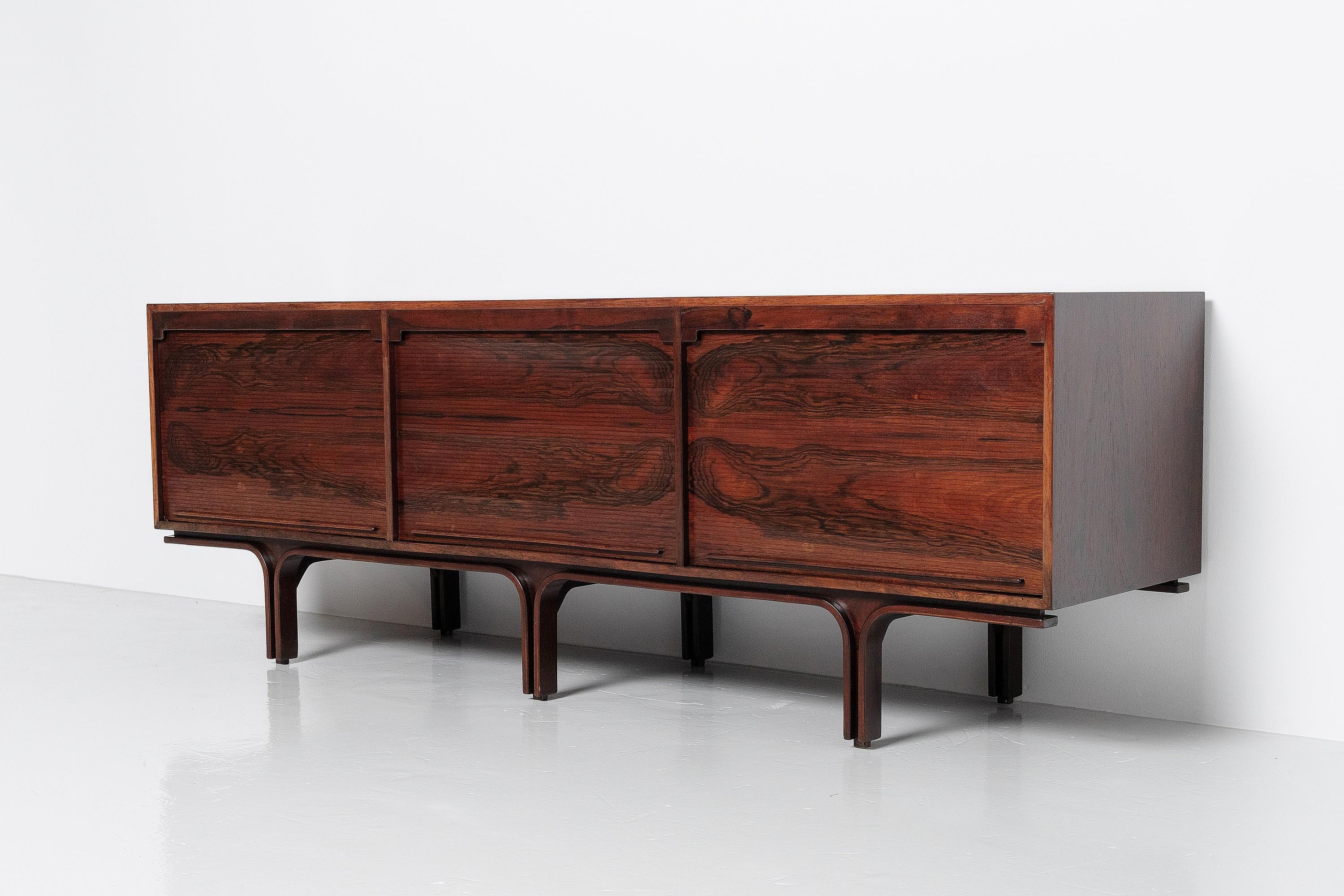 Gianfranco Frattini Sideboard by Bernini Italy 1957 In Good Condition In Roosendaal, Noord Brabant