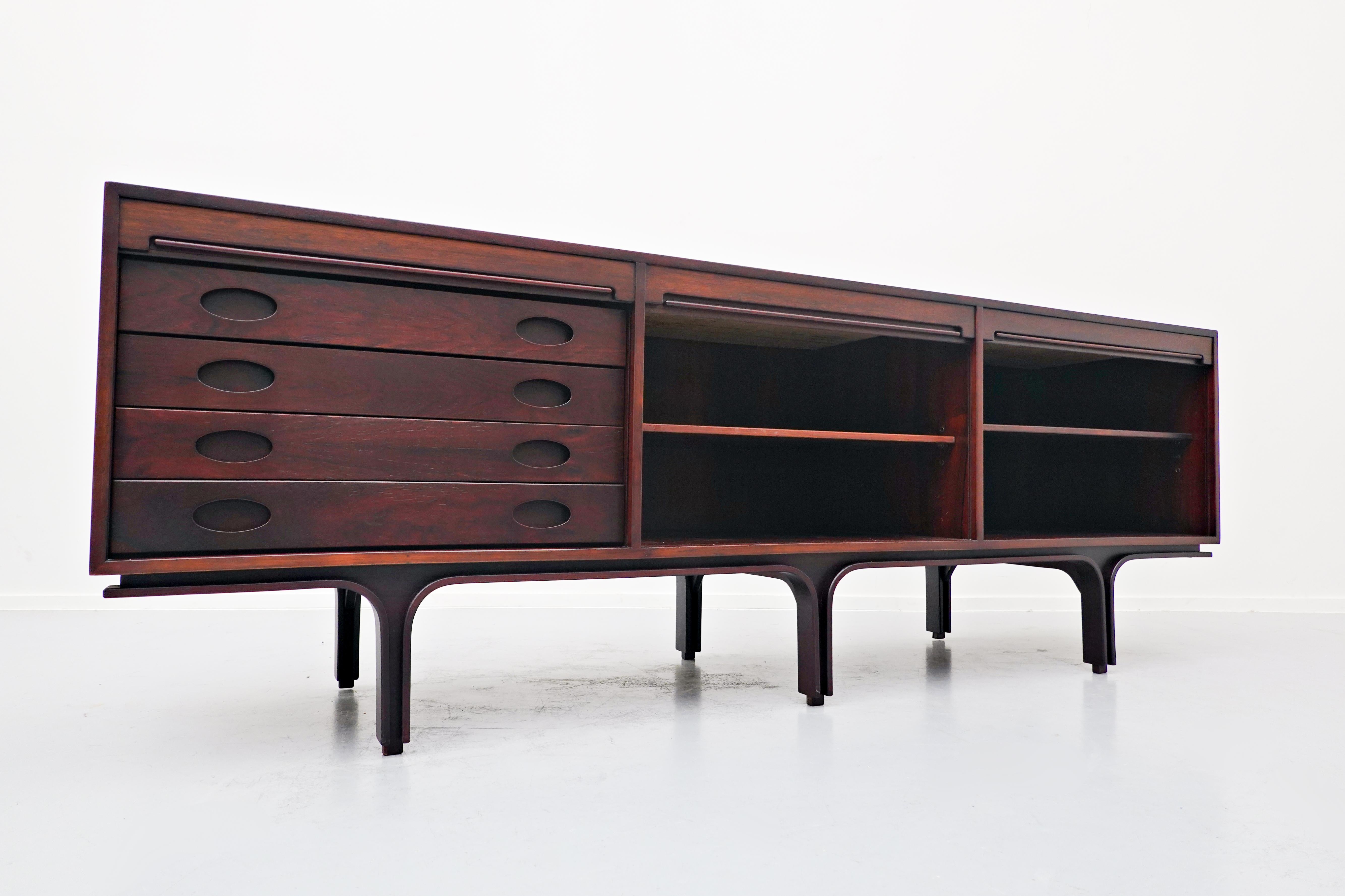 Italian Mid-Century Modern Gianfranco Frattini Sideboard for Bernini, 1960s