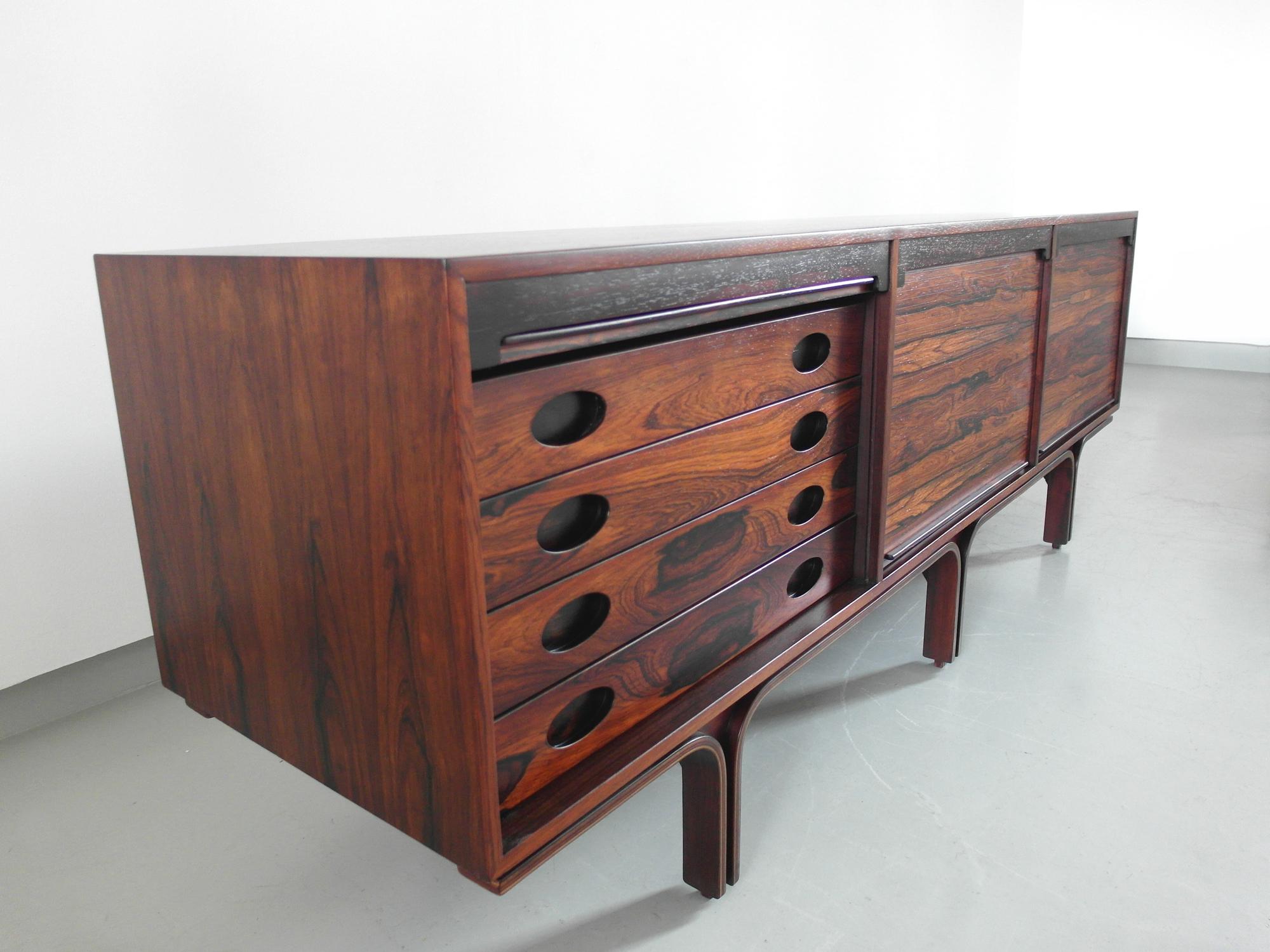 Gianfranco Frattini Sideboard for Bernini, Italy, 1957 In Excellent Condition In Woudrichem, NL