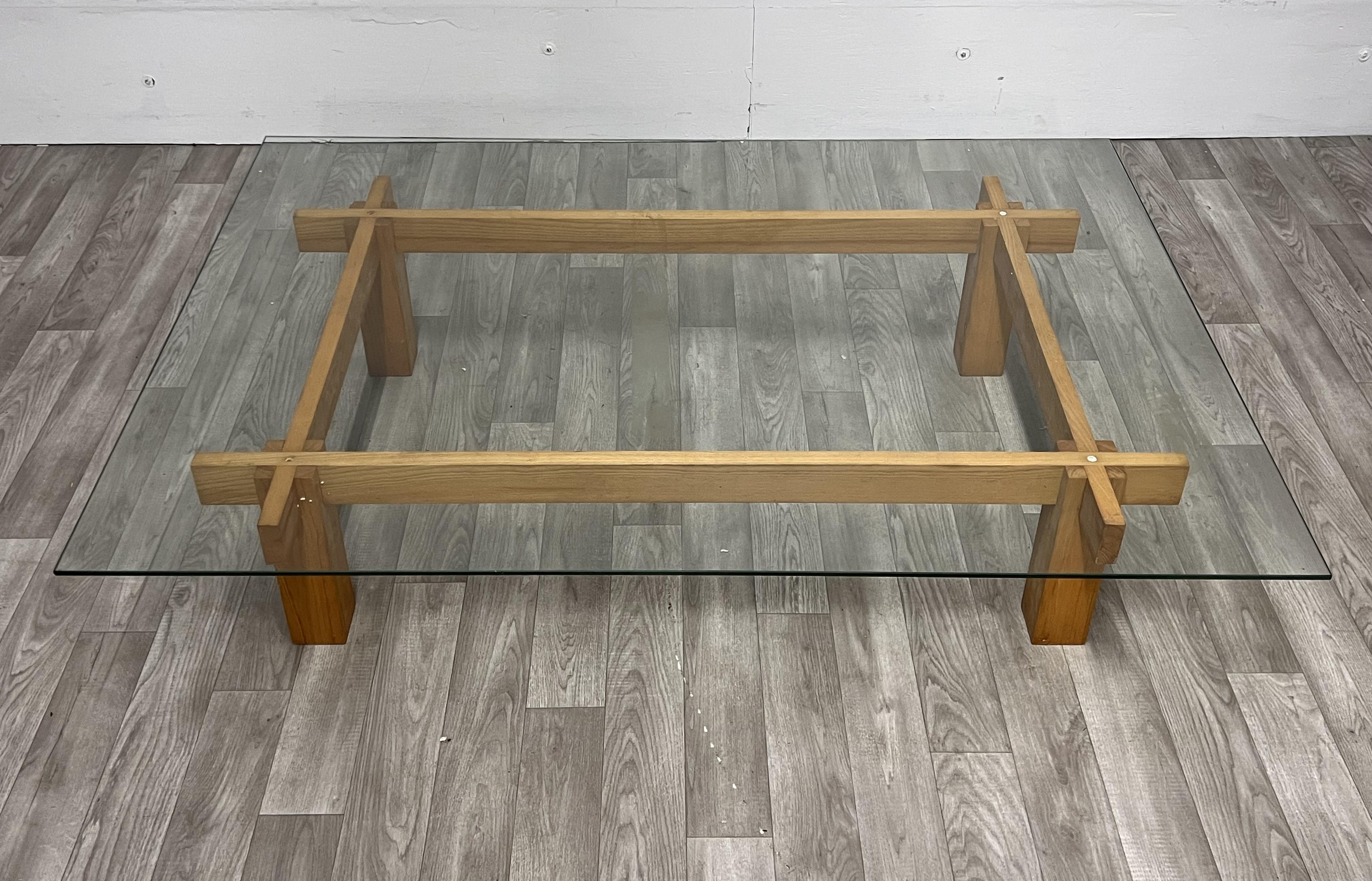 Gianfranco Frattini Style Coffee Table For Sale 1