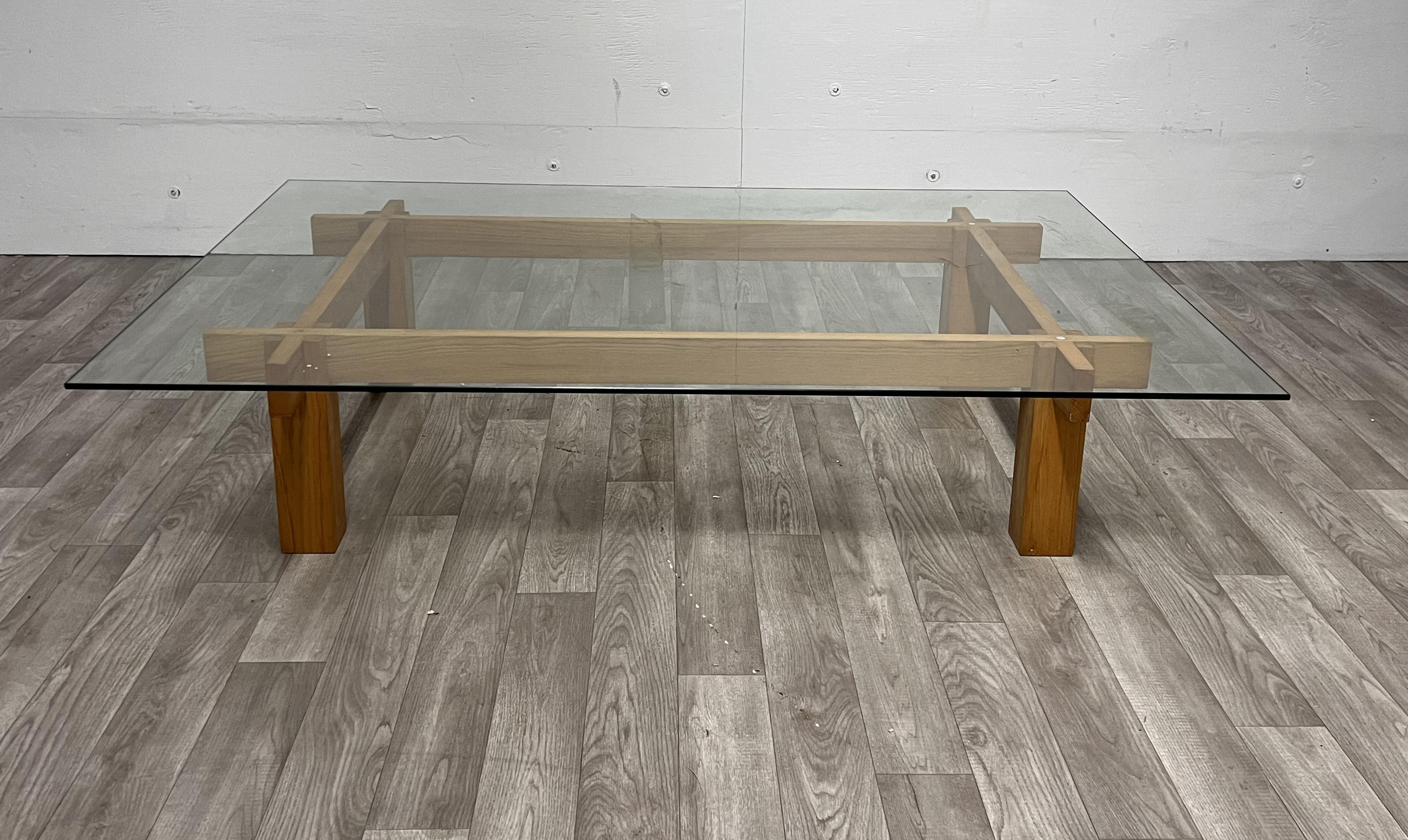 Gianfranco Frattini Style Coffee Table For Sale 2