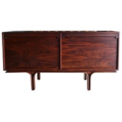 Gianfranco Frattini Tambour-Tür-Jacaranda-Credenza für Bernini:: um 1957