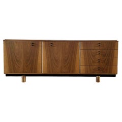 Vintage Gianfranco Frattini Walnut 809/C “Ovunque” Sideboard for Bernini, 1981