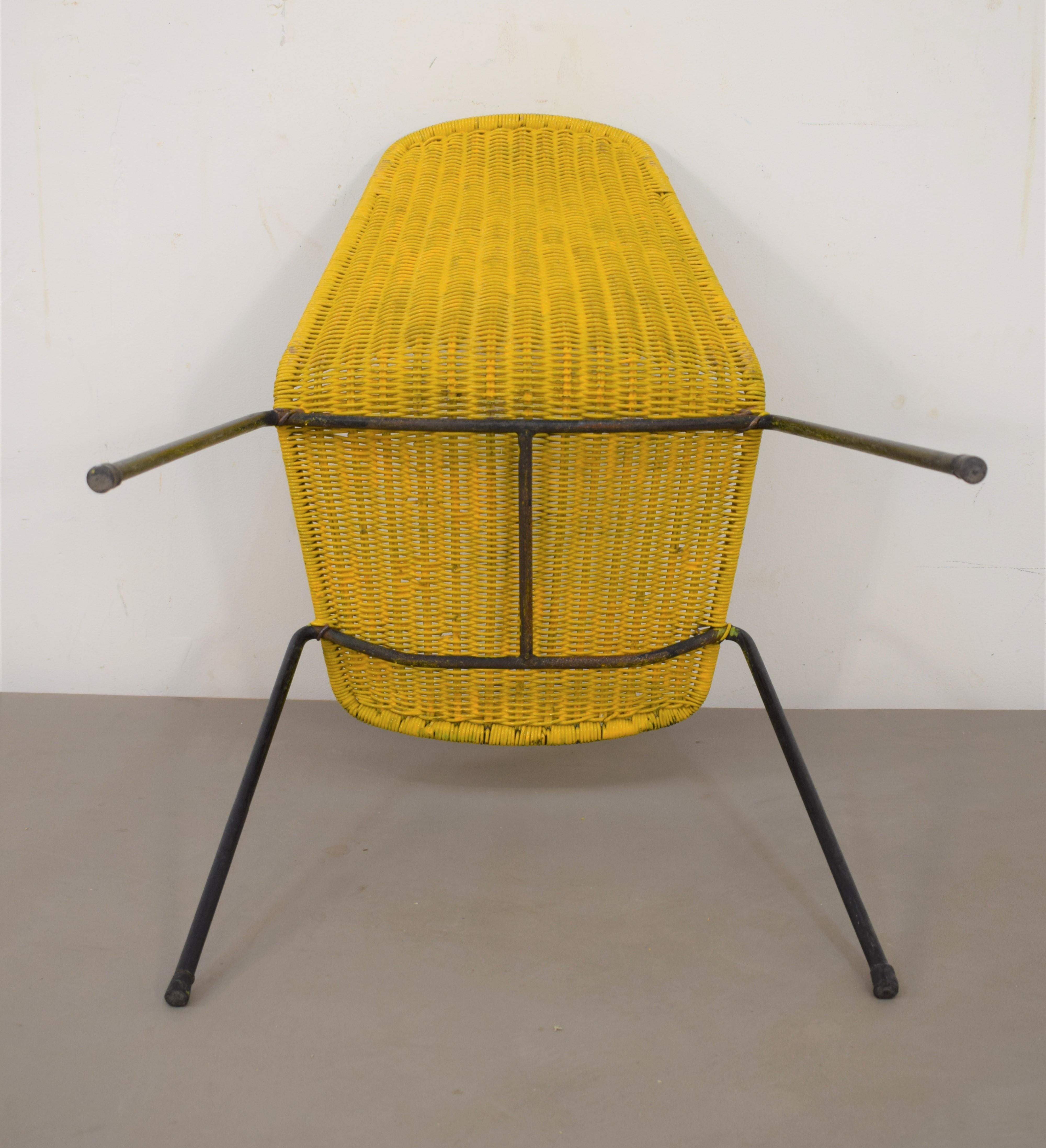 Gianfranco Legler, Satz von vier Stühlen, 1960er-Jahre (Metall) im Angebot