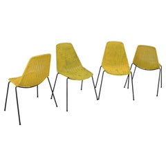 Gianfranco Legler, Set of Four Chairs, 1960s