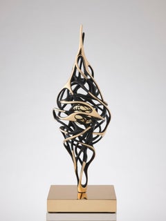 Kinetic Bronze Sculpture "Vortice Energia", by Gianfranco Meggiato