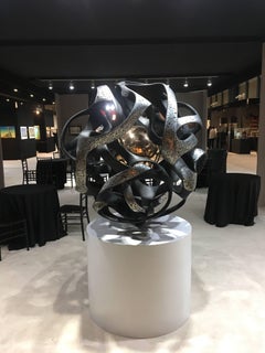 Monumental Outdoor Bronze sculpture "Sfera Antares" by Gianfranco Meggiato