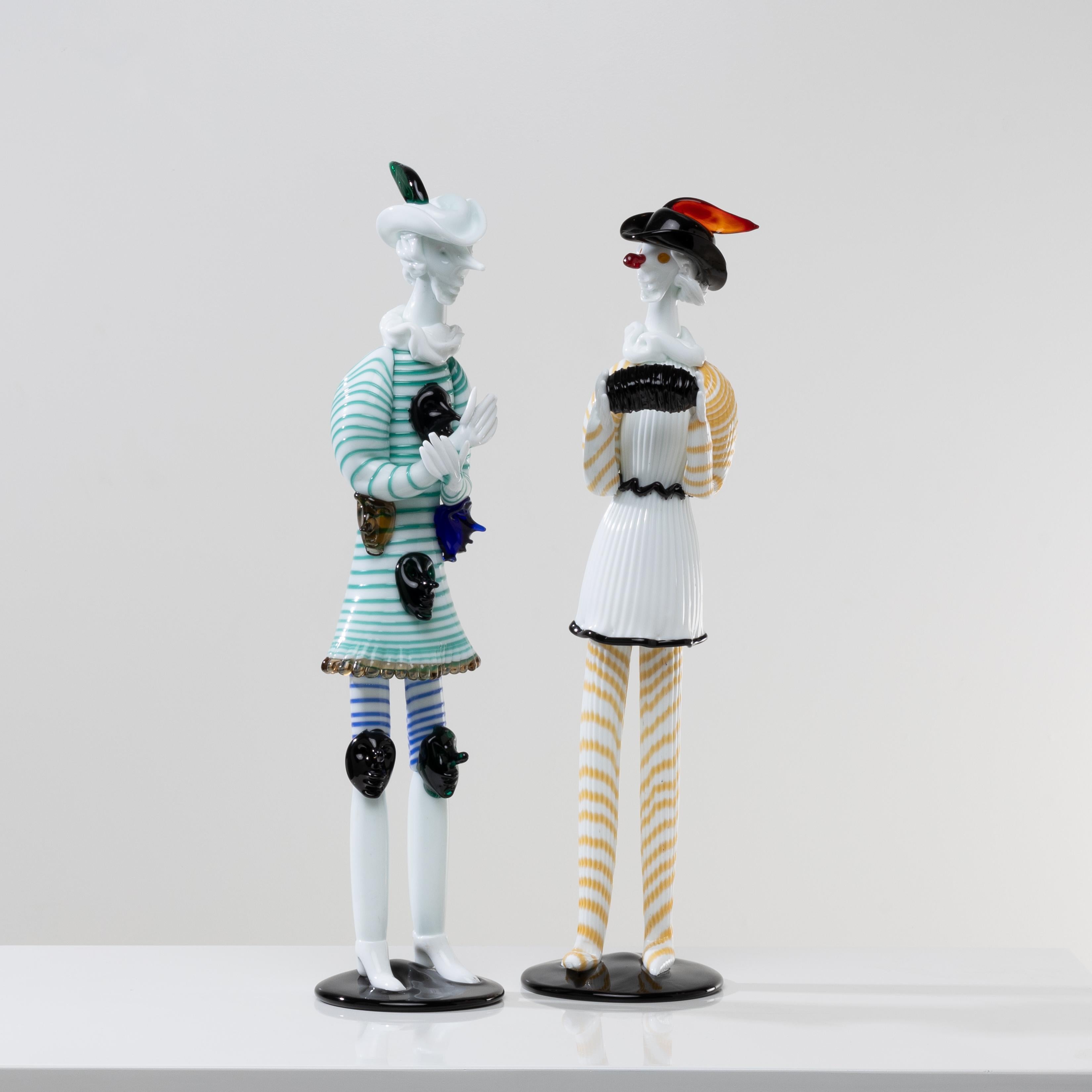Giangurgolo Estatuilla monumental de cristal de Murano de Fulvio Bianconi en venta 5