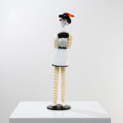 Giangurgolo Monumental Murano glass figurine by Fulvio Bianconi