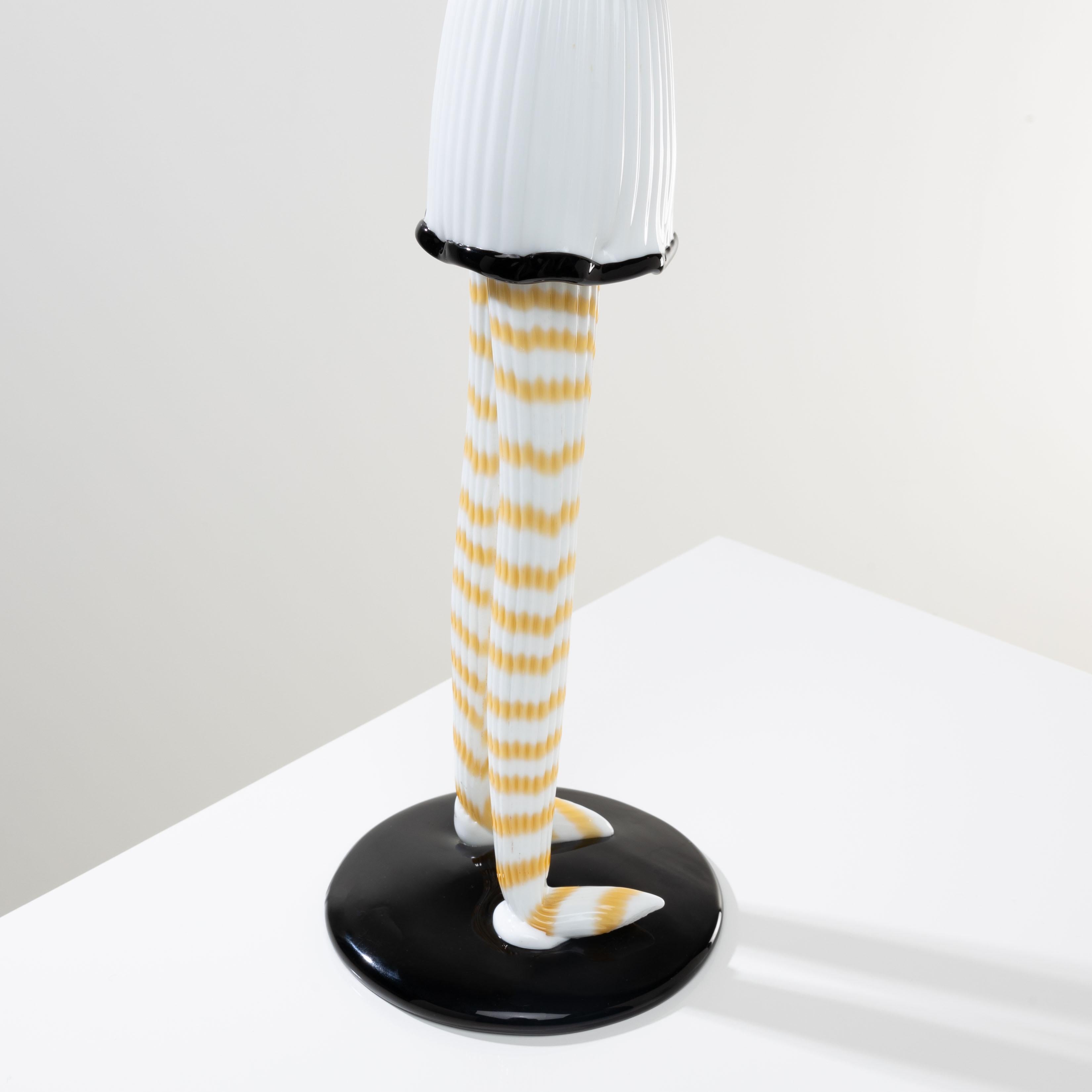 Giangurgolo Estatuilla monumental de cristal de Murano de Fulvio Bianconi en venta 2