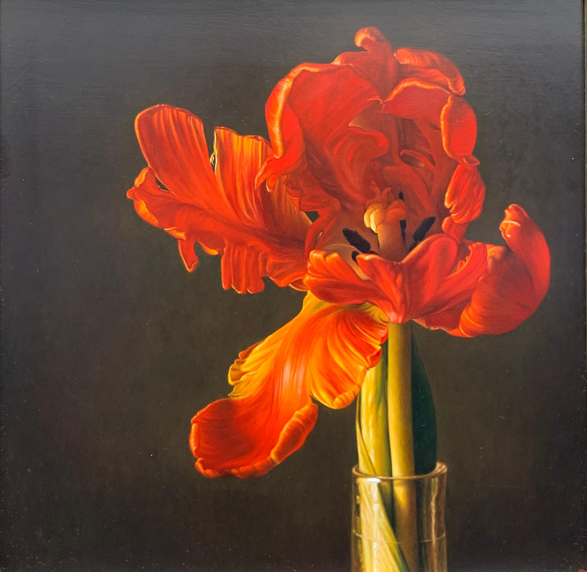 Gianluca Corona Still-Life Painting - Red Tulip