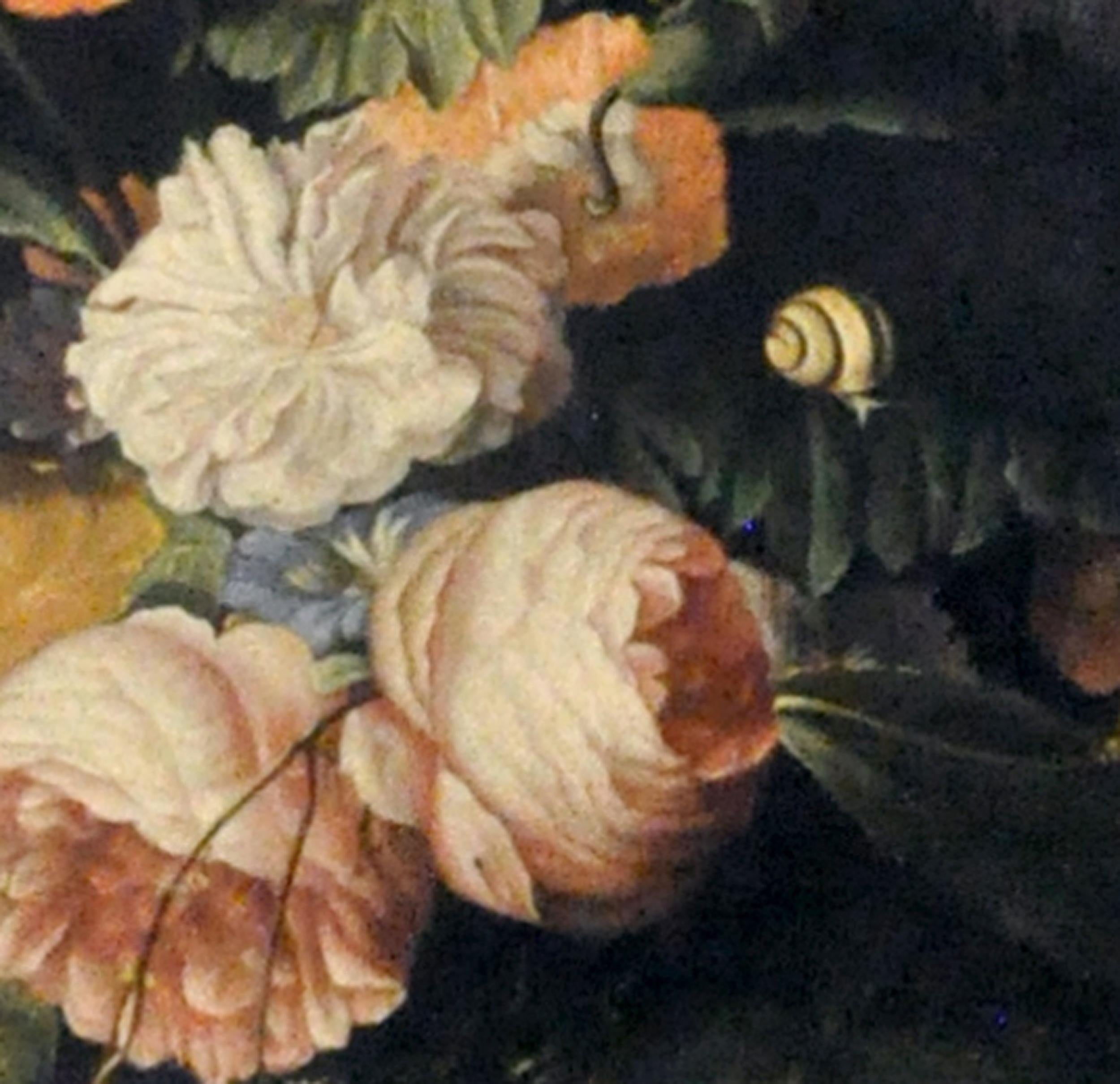 FLOWERS-In the Manner of Jacob van Wascapelle -Italian Still Life Oil on Canvas  - Painting by Gianluca D'Este