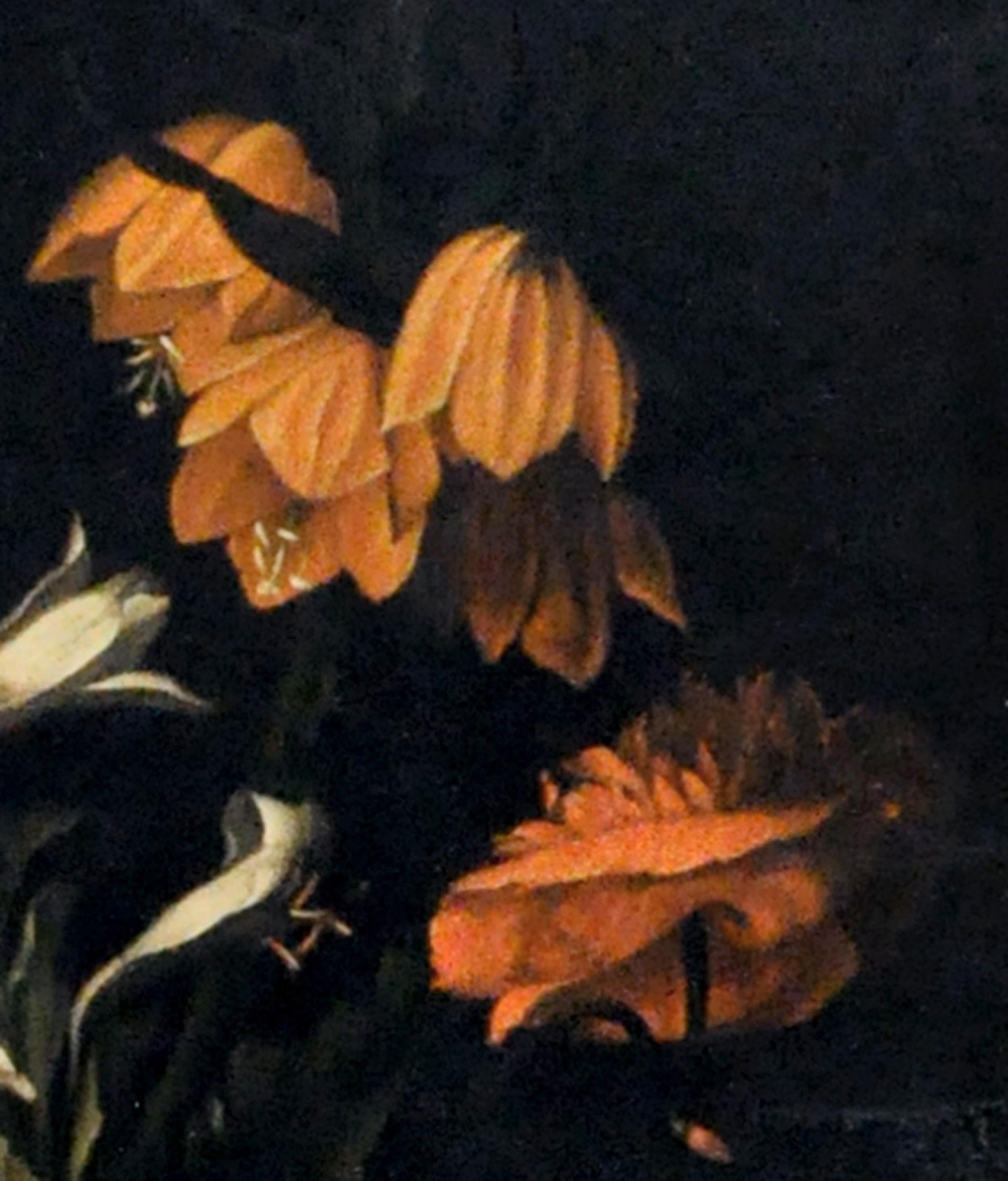 FLEURS - A la manière de Jacob van Wascapelle - Nature morte italienne Huile sur toile  - École hollandaise Painting par Gianluca D'Este