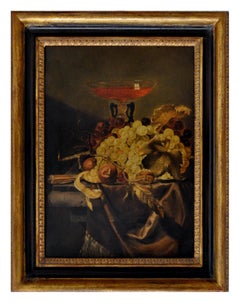 STILL LIFE - À la manière de J. van Walscapelle - Peinture à l'huile sur toile italienne