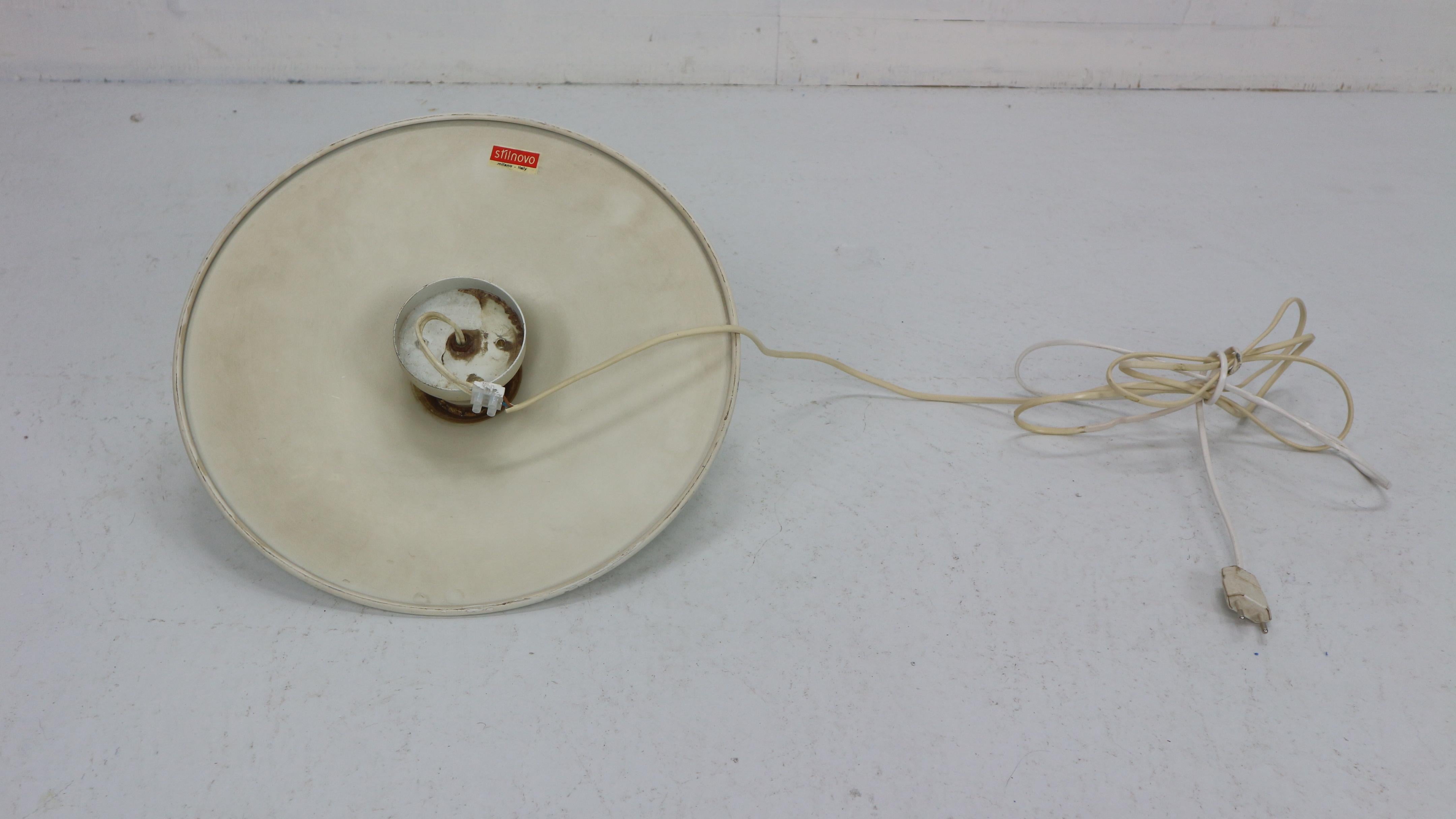 Gianluigi Gorgoni Model Disco Wall or Ceiling White Lamp for Stilnovo, 1970 12