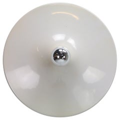 Vintage Gianluigi Gorgoni Model Disco Wall or Ceiling White Lamp for Stilnovo, 1970