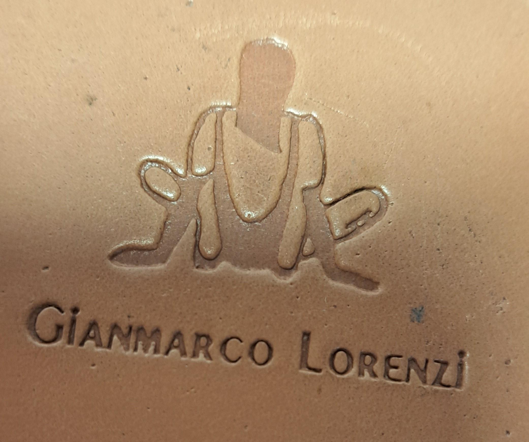 Gianmarco Lorenzi escarpins en cuir avec sac en cuir similaire, taille 40, 1996 en vente 3