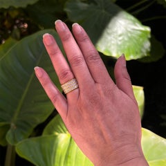 Gianmaria Buccellati 18k Gold Diamond Leggera Band Ring