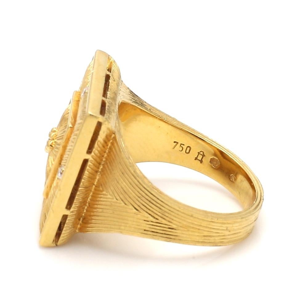Round Cut Gianmaria Buccellati, 18K Ring For Sale