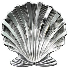 Gianmaria Buccellati 20th Century Engraved Sterling Silver Shell, 1980s