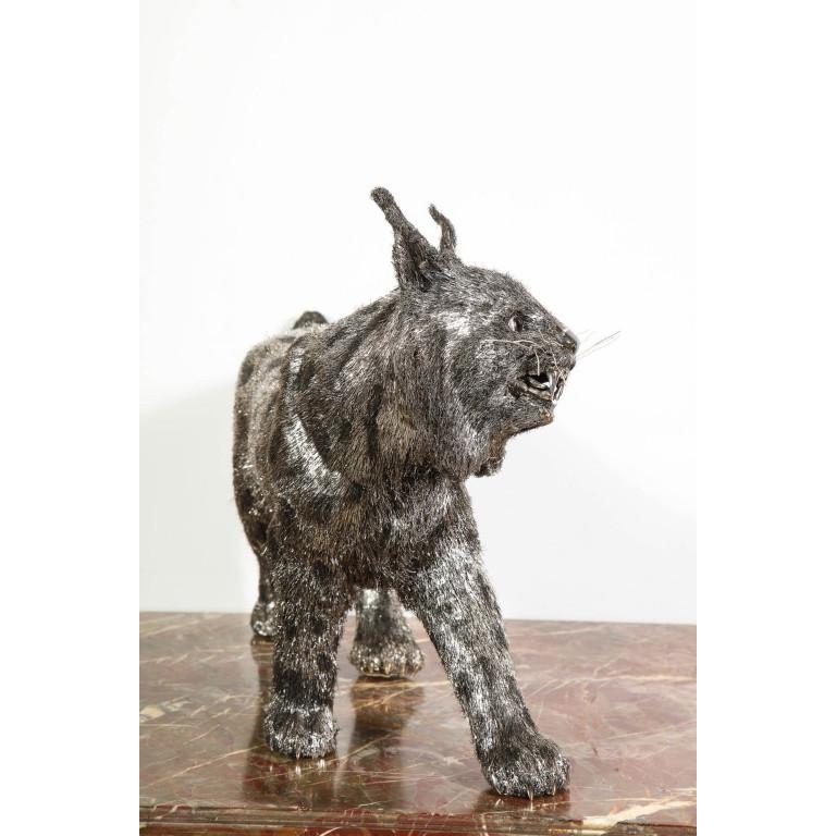 Gianmaria Buccellati, a Rare and Exceptional Italian Silver Bobcat For Sale 10