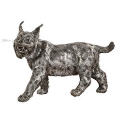 Gianmaria Buccellati, a Rare and Exceptional Italian Silver Bobcat