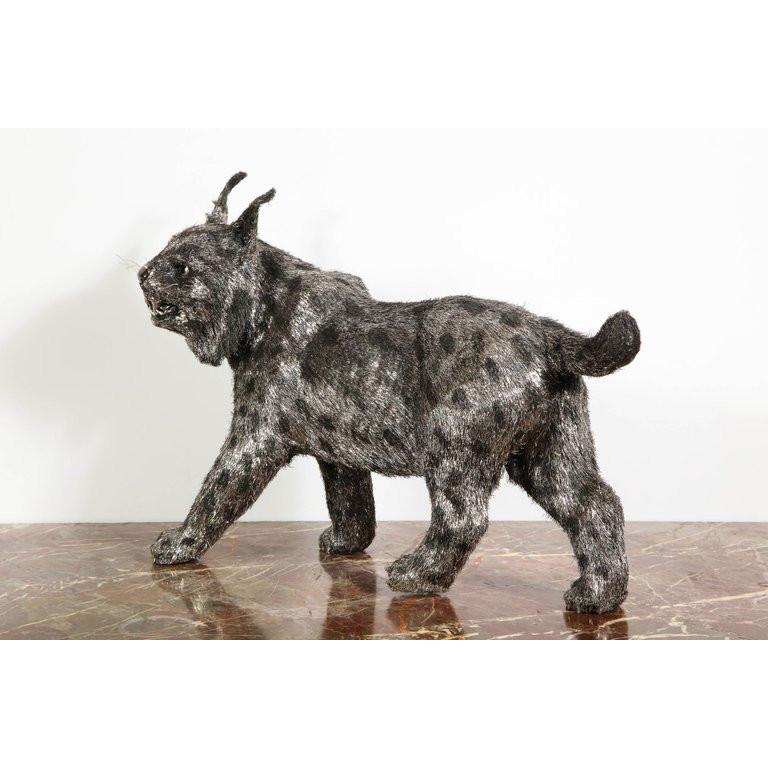 Gianmaria Buccellati, a Rare and Exceptional Italian Silver Bobcat For Sale 3