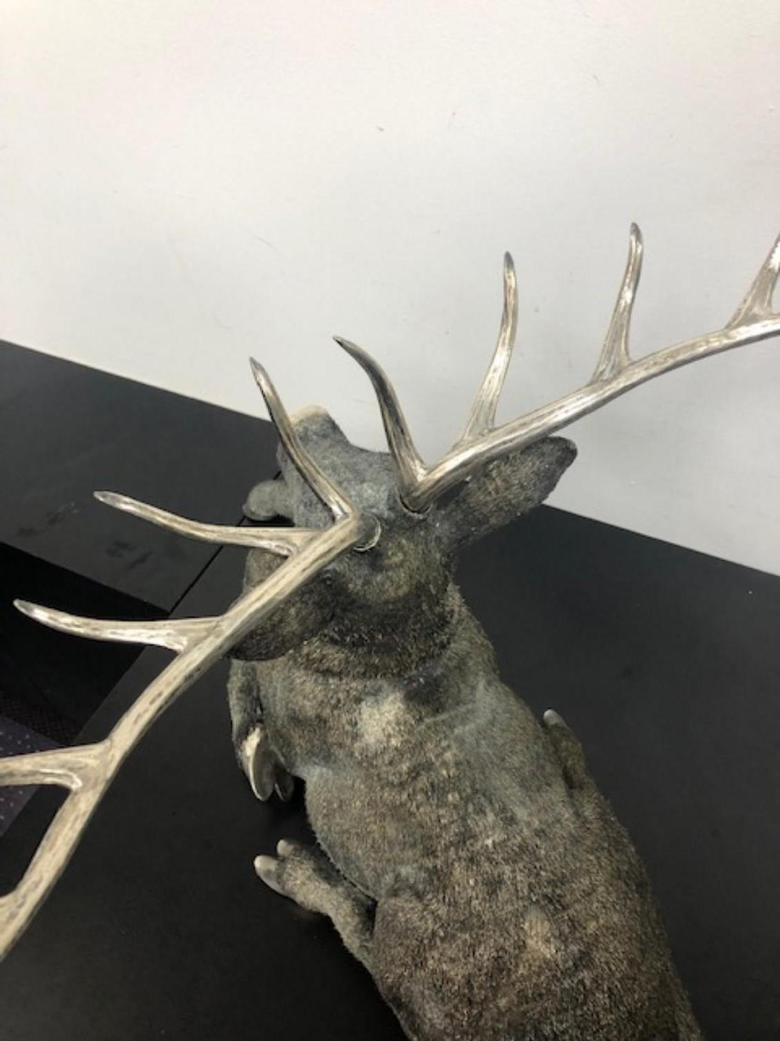 Gianmaria Buccellati, a Rare and Exceptional Italian Silver Deer Stag 10