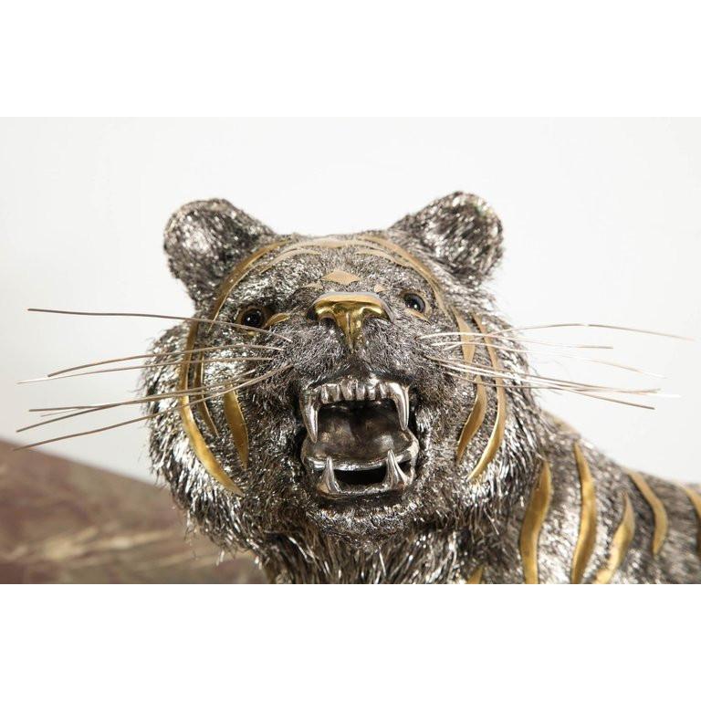 Gianmaria Buccellati, a Rare and Exceptional Italian Silver Striped Tiger 1