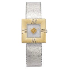 Gianmaria Buccellati Agalmachron White Gold and Yellow Gold bracelet watch