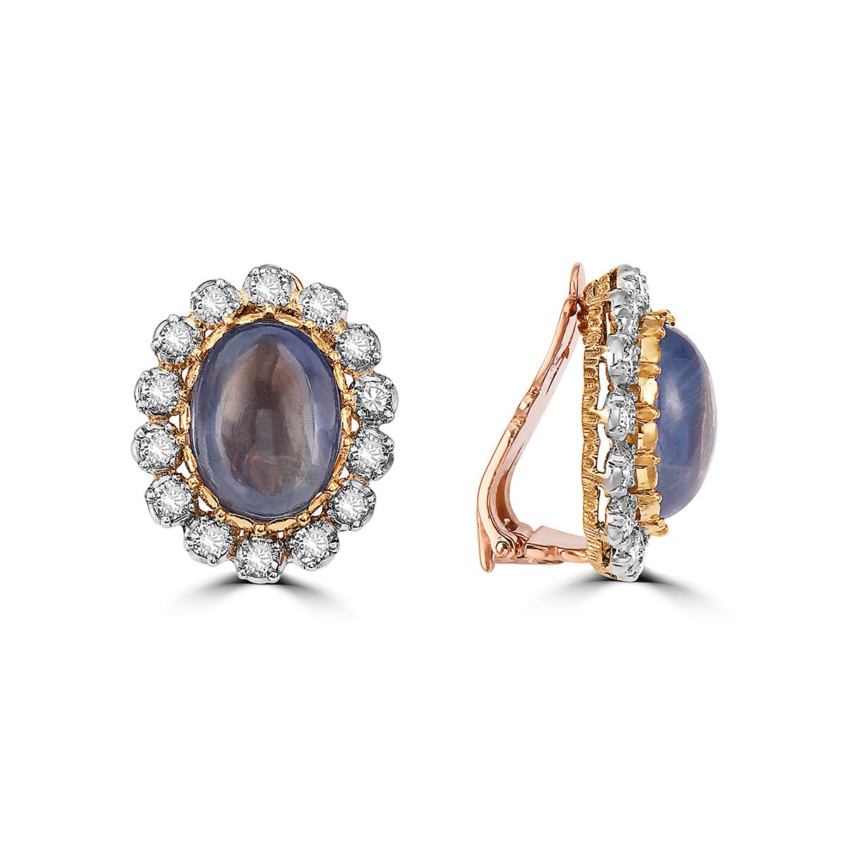 Belle Époque Gianmaria Buccellati Diamond and Sapphire Earrings
