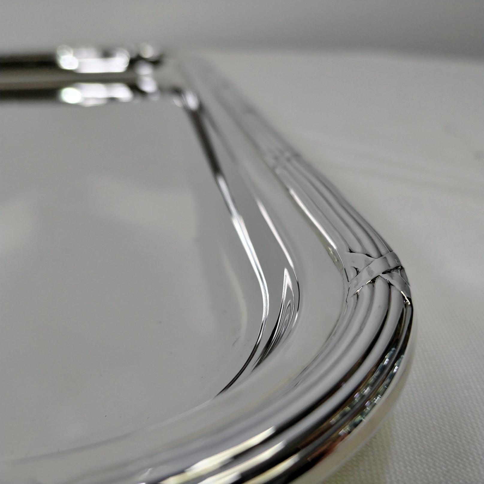 GIANMARIA BUCCELLATI Bandeja italiana de plata de ley estilo Luis XVI Plata esterlina en venta