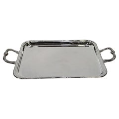 GIANMARIA BUCCELLATI Italian Sterling Silver tray with handles Louis XVI style