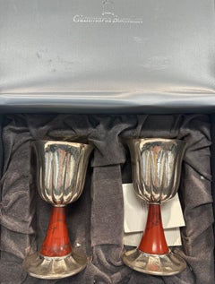 Gianmaria Buccellati Jasper Sterling Silver Chalices