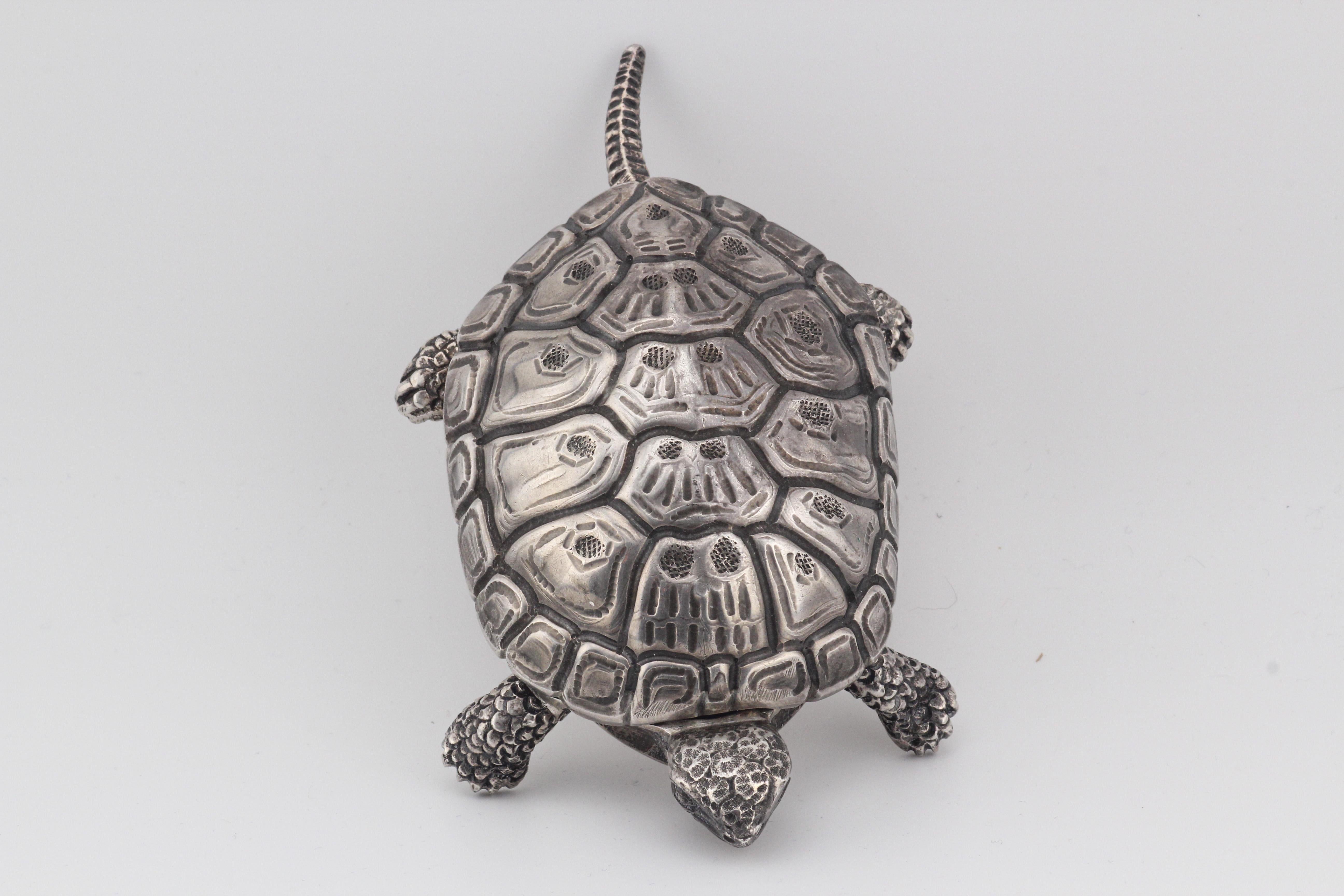 Gianmaria Buccellati Sterling Silver Turtle Box For Sale 8